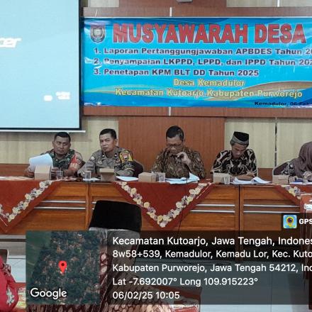 Musdes Laporan Pertanggungjawaban Realisasi APBDES TA 2024 Desa Kemadulor